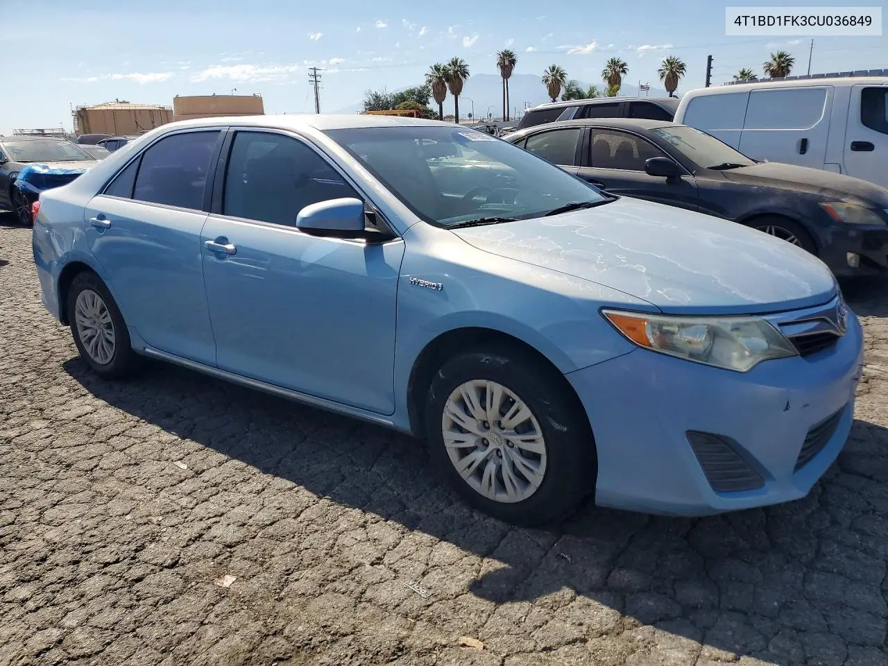 2012 Toyota Camry Hybrid Le VIN: 4T1BD1FK3CU036849 Lot: 56719236
