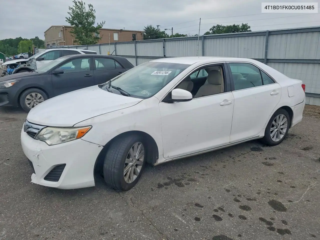2012 Toyota Camry Hybrid Le VIN: 4T1BD1FK0CU051485 Lot: 56841296