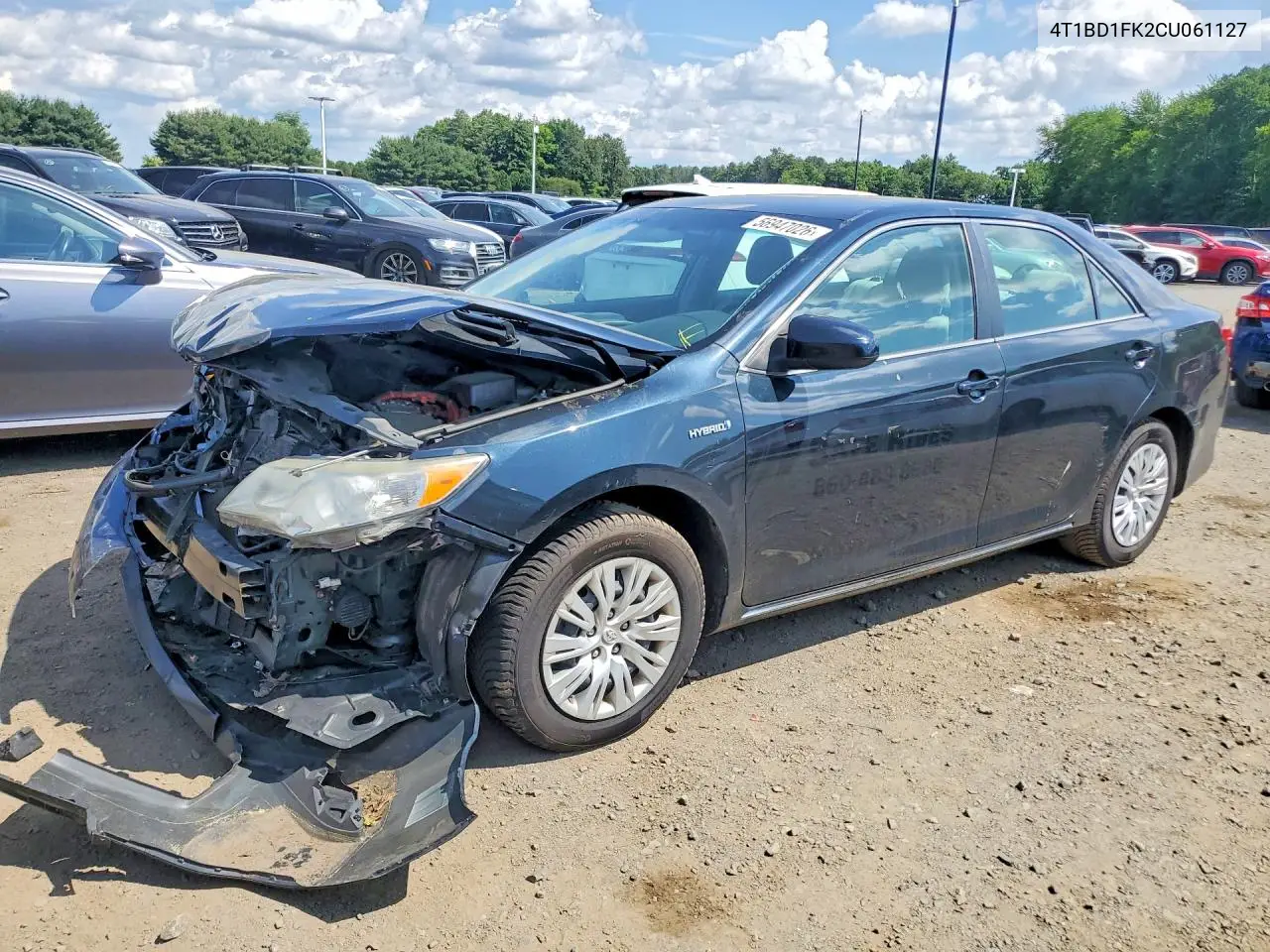 2012 Toyota Camry Hybrid Le VIN: 4T1BD1FK2CU061127 Lot: 56947026
