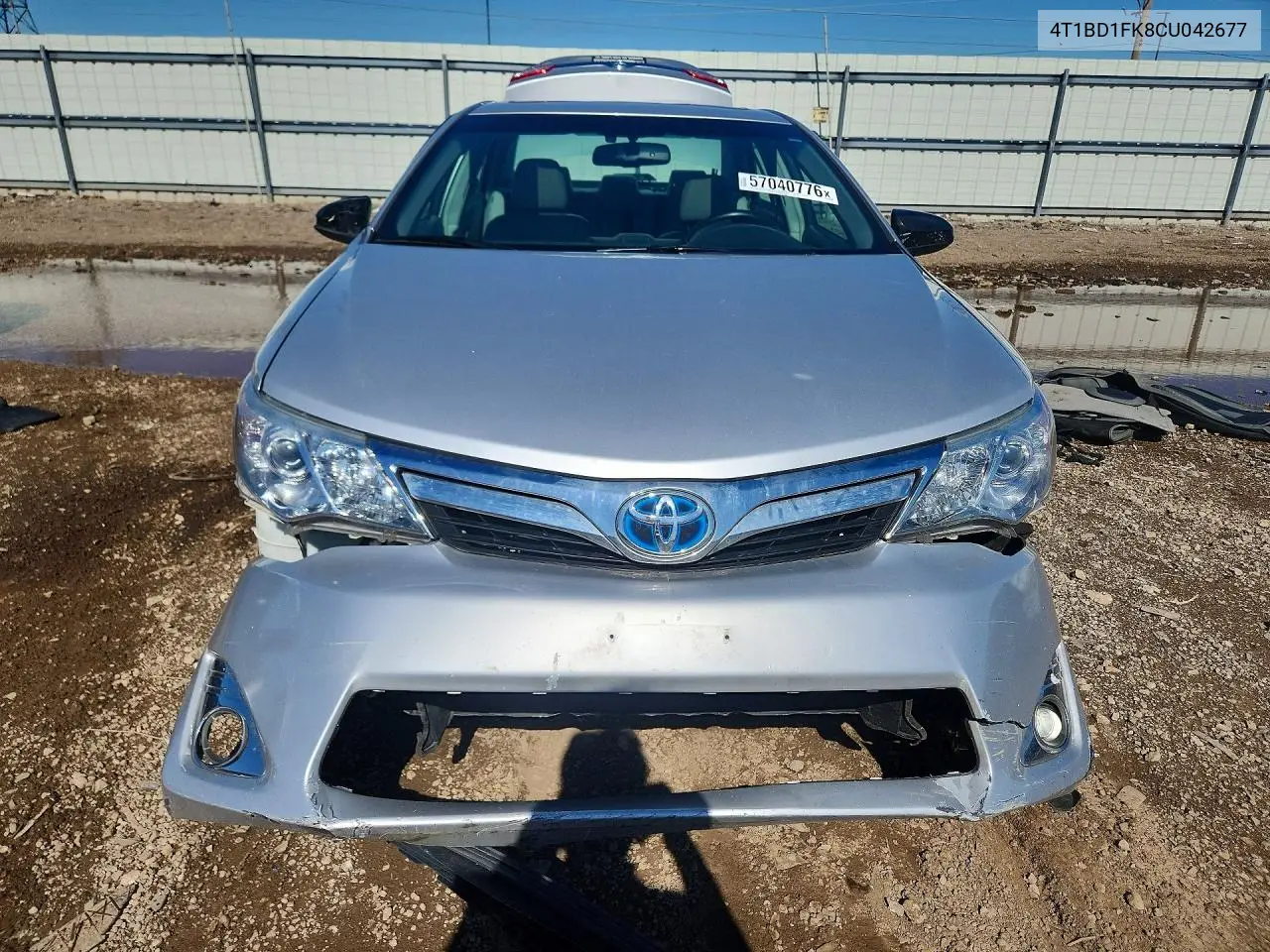 2012 Toyota Camry Hybrid Xle VIN: 4T1BD1FK8CU042677 Lot: 57040776