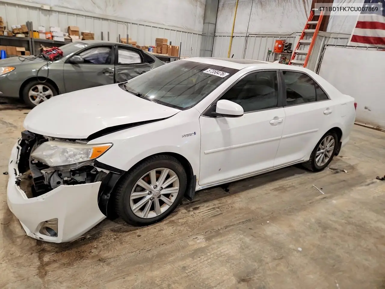 2012 Toyota Camry Hybrid Xle VIN: 4T1BD1FK7CU007869 Lot: 57358476