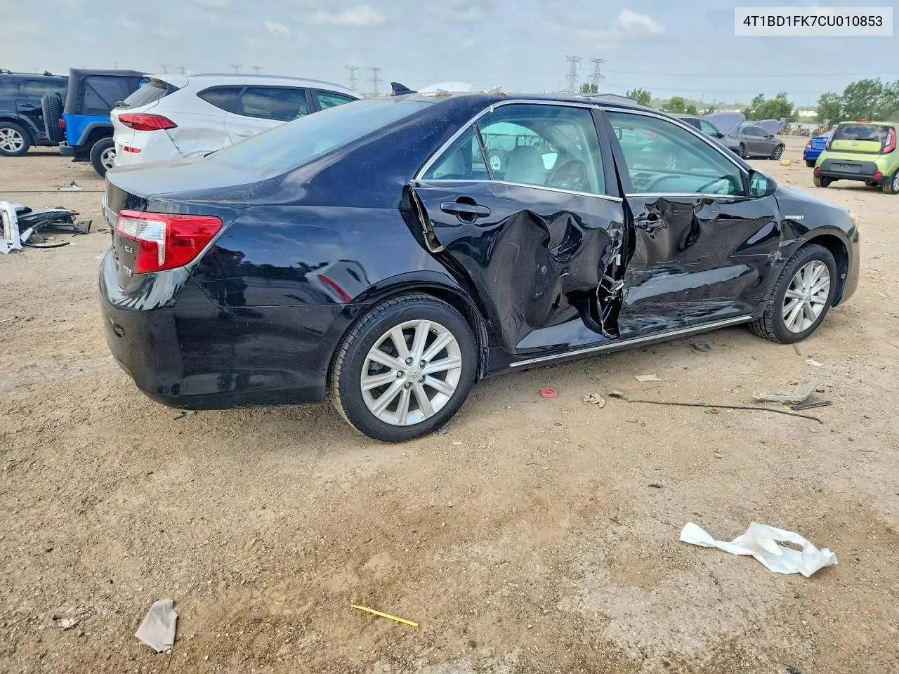 2012 Toyota Camry Hybrid Xle VIN: 4T1BD1FK7CU010853 Lot: 58827566