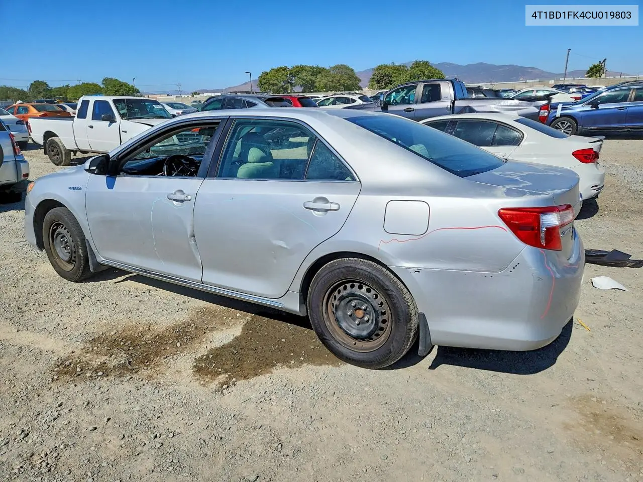 2012 Toyota Camry Hybrid Le VIN: 4T1BD1FK4CU019803 Lot: 59350396