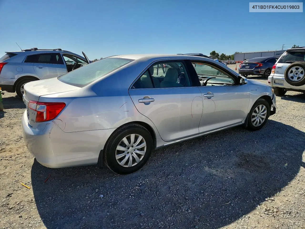 2012 Toyota Camry Hybrid Le VIN: 4T1BD1FK4CU019803 Lot: 59350396