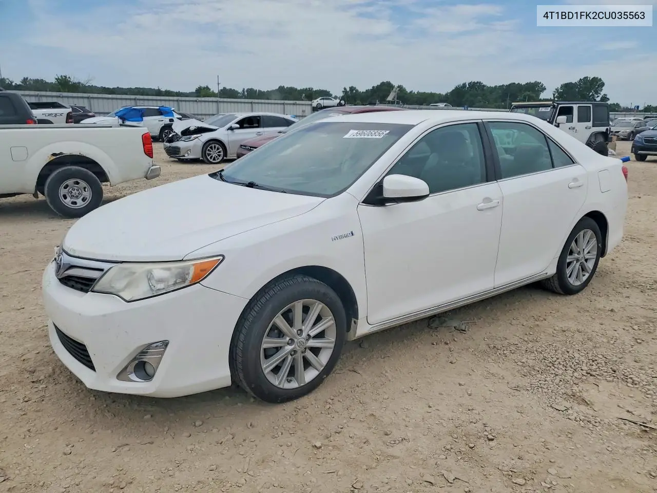 2012 Toyota Camry Hybrid Xle VIN: 4T1BD1FK2CU035563 Lot: 59606856