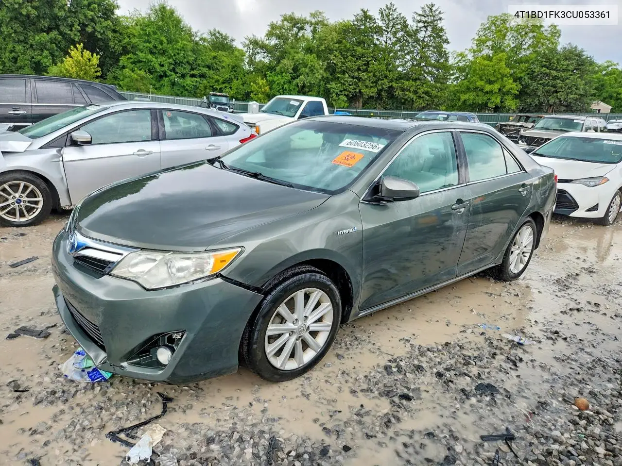 2012 Toyota Camry Hybrid Xle VIN: 4T1BD1FK3CU053361 Lot: 60603256