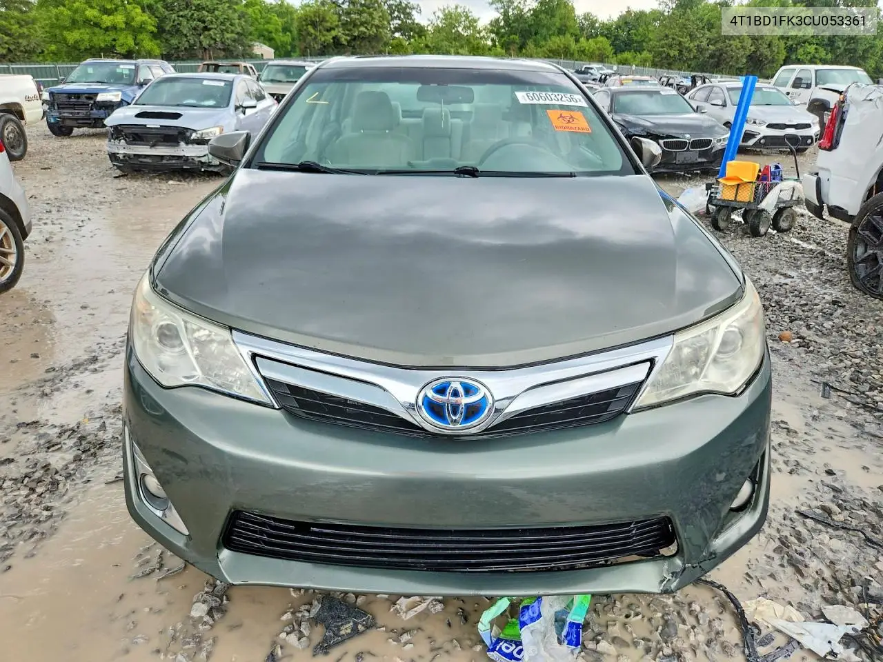 2012 Toyota Camry Hybrid Xle VIN: 4T1BD1FK3CU053361 Lot: 60603256