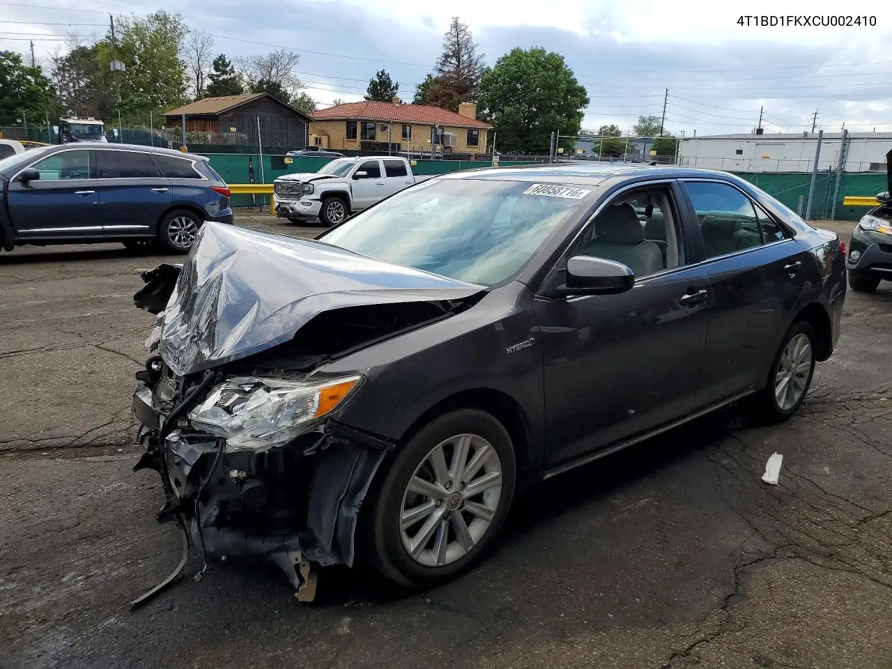 2012 Toyota Camry Hybrid Xle VIN: 4T1BD1FKXCU002410 Lot: 60858716