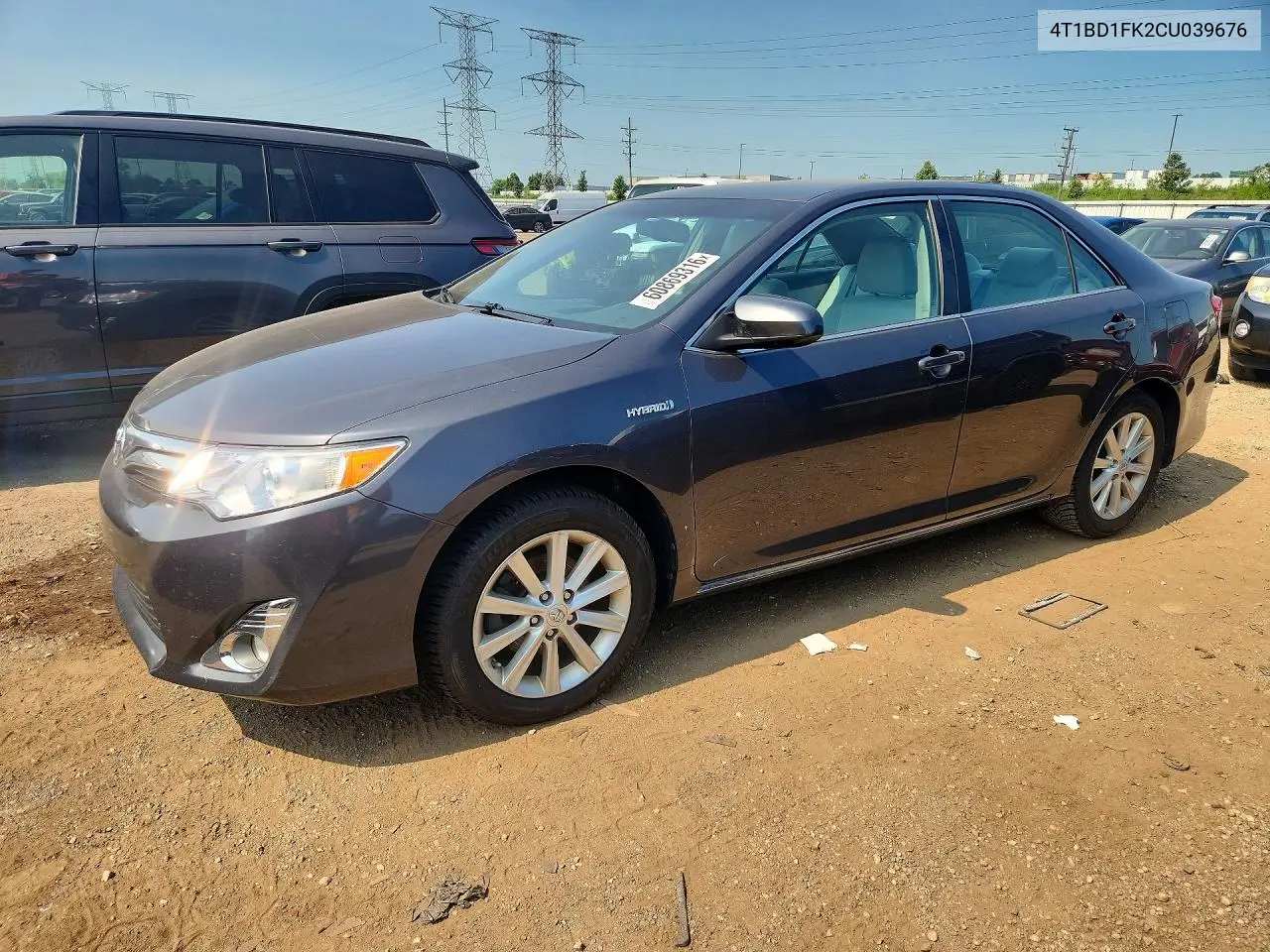 2012 Toyota Camry Hybrid Xle VIN: 4T1BD1FK2CU039676 Lot: 60869316