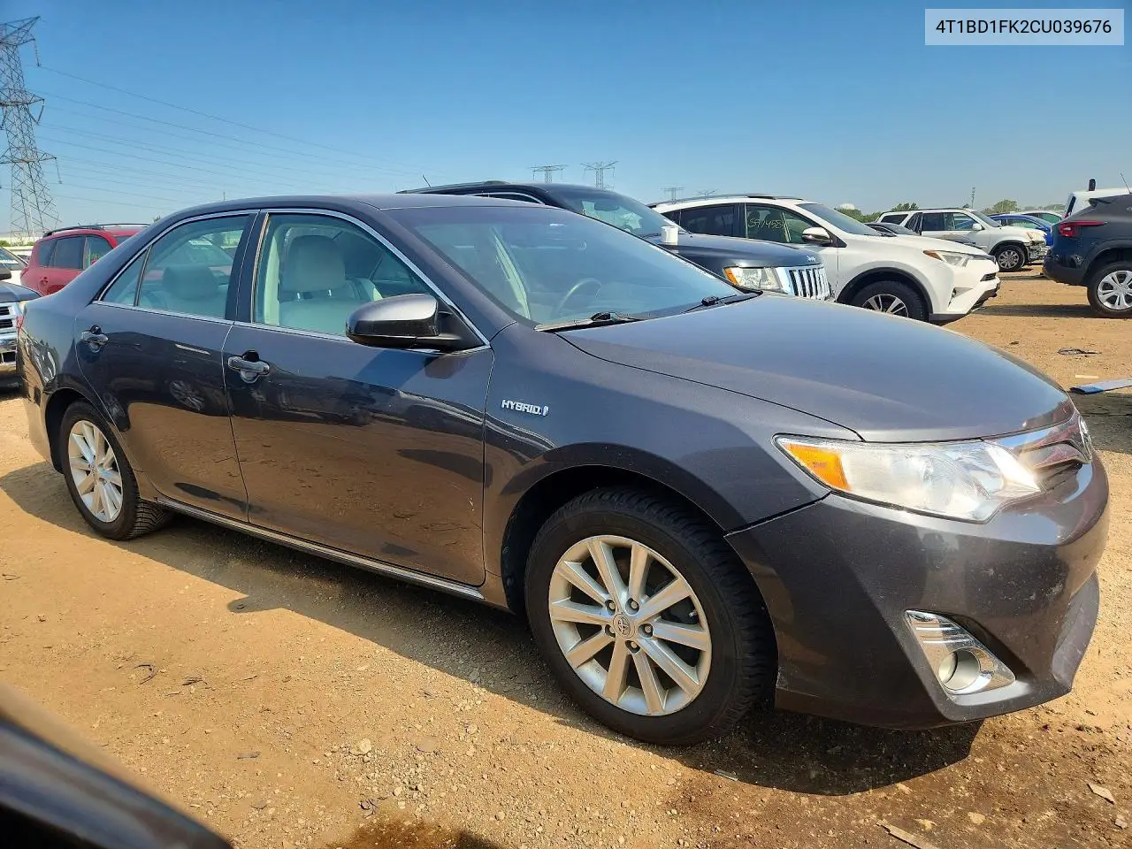 2012 Toyota Camry Hybrid Xle VIN: 4T1BD1FK2CU039676 Lot: 60869316