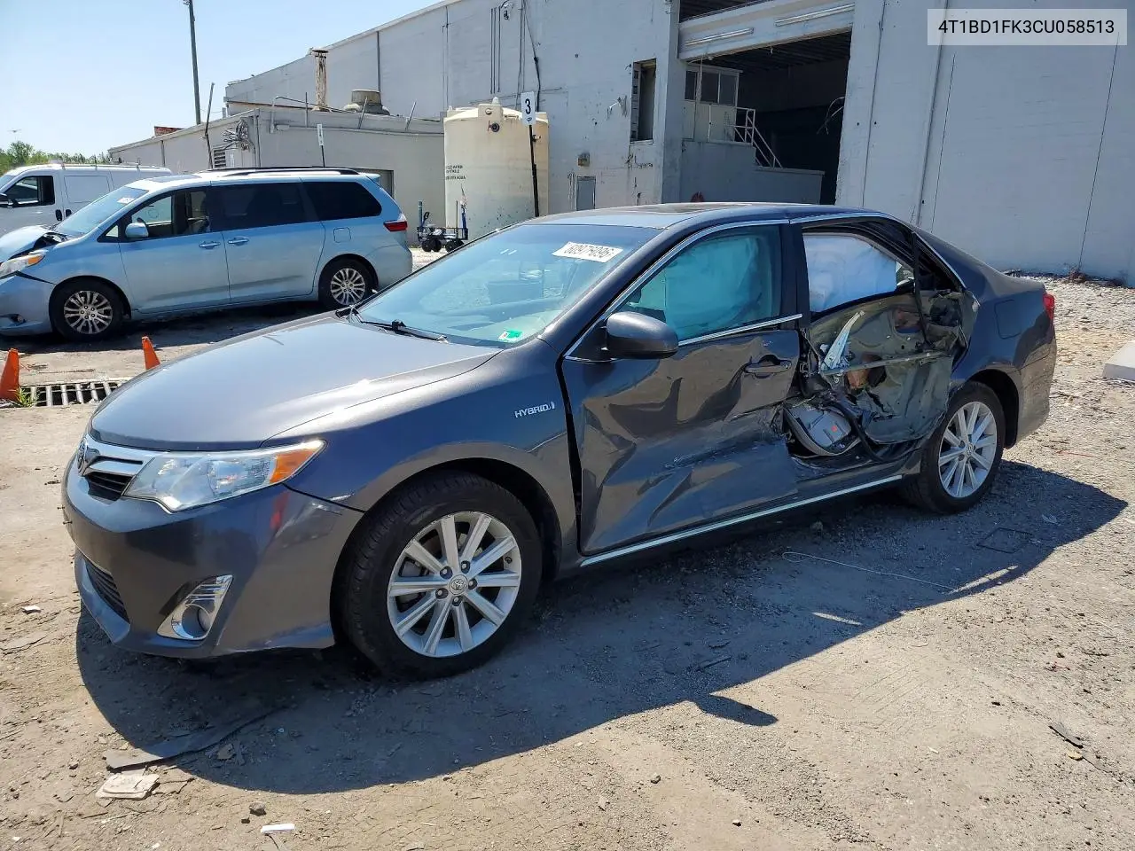 2012 Toyota Camry Hybrid Xle VIN: 4T1BD1FK3CU058513 Lot: 60976096