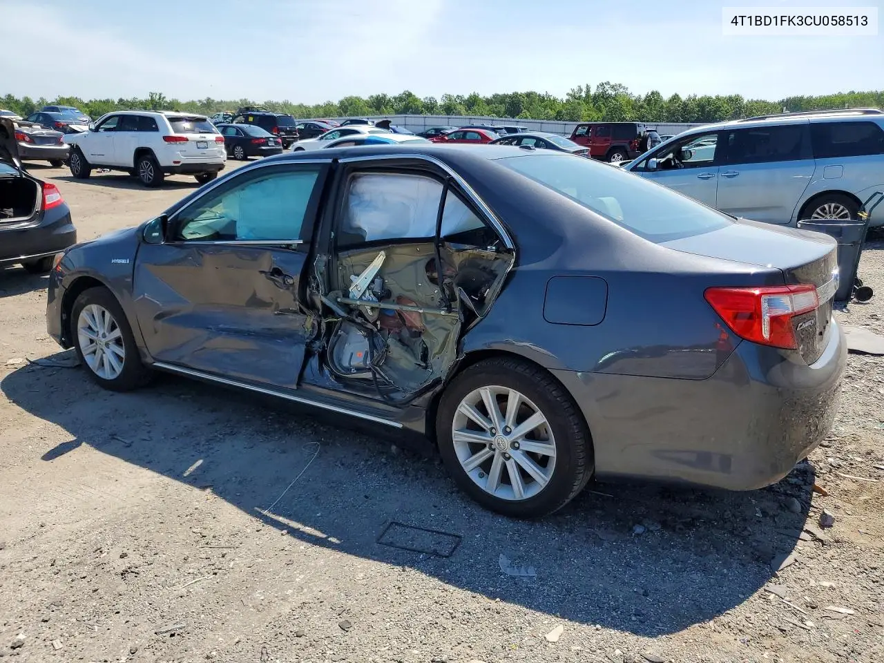 2012 Toyota Camry Hybrid Xle VIN: 4T1BD1FK3CU058513 Lot: 60976096