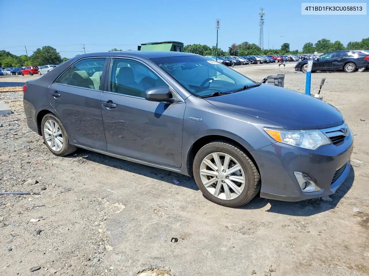 2012 Toyota Camry Hybrid Xle VIN: 4T1BD1FK3CU058513 Lot: 60976096