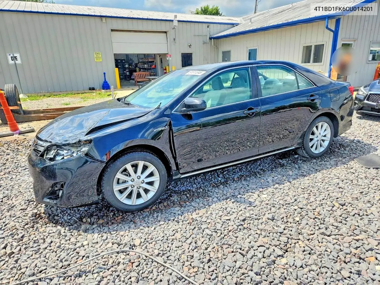 2012 Toyota Camry Hybrid Xle VIN: 4T1BD1FK6CU014201 Lot: 61811346