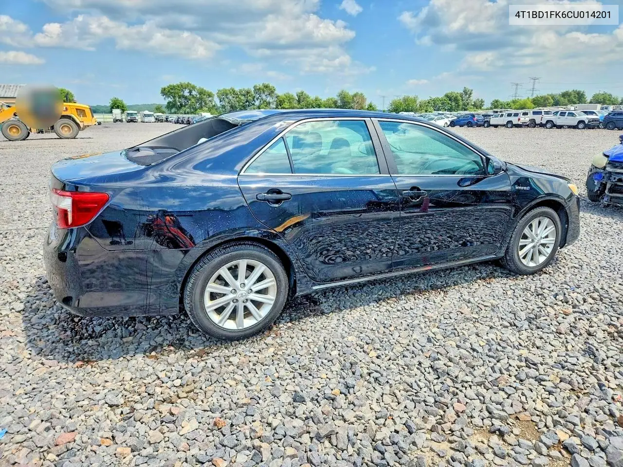 2012 Toyota Camry Hybrid Xle VIN: 4T1BD1FK6CU014201 Lot: 61811346