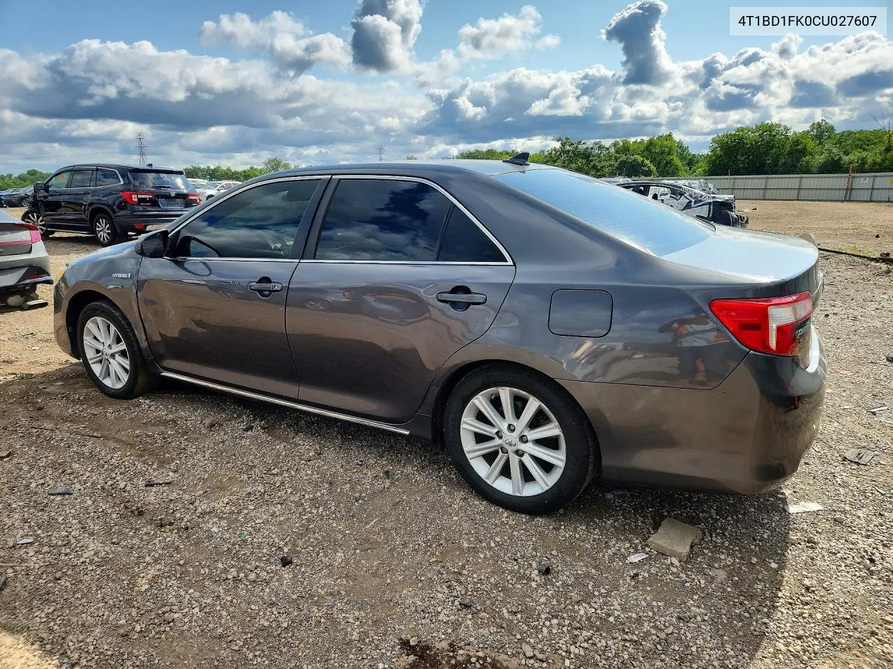 2012 Toyota Camry Hybrid Xle VIN: 4T1BD1FK0CU027607 Lot: 62029126