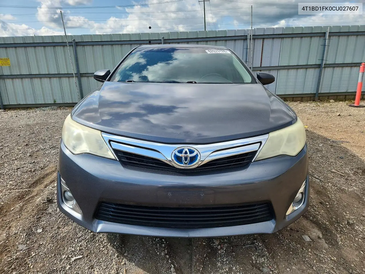 2012 Toyota Camry Hybrid Xle VIN: 4T1BD1FK0CU027607 Lot: 62029126
