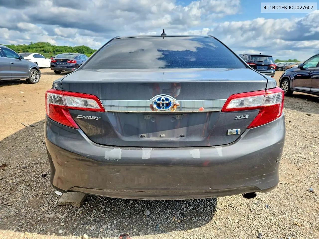 2012 Toyota Camry Hybrid Xle VIN: 4T1BD1FK0CU027607 Lot: 62029126