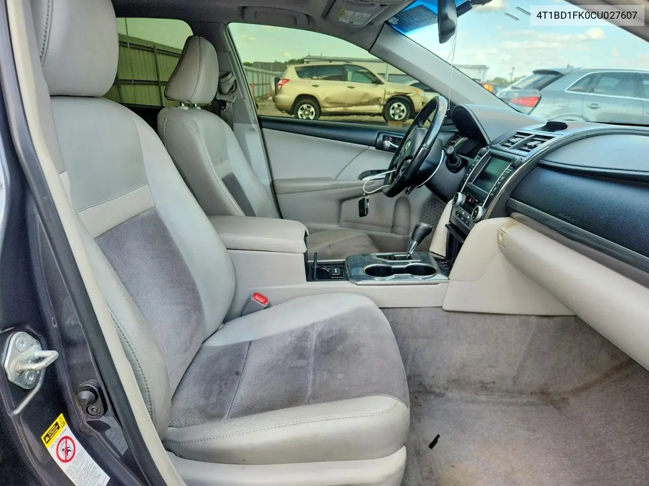 2012 Toyota Camry Hybrid Xle VIN: 4T1BD1FK0CU027607 Lot: 62029126