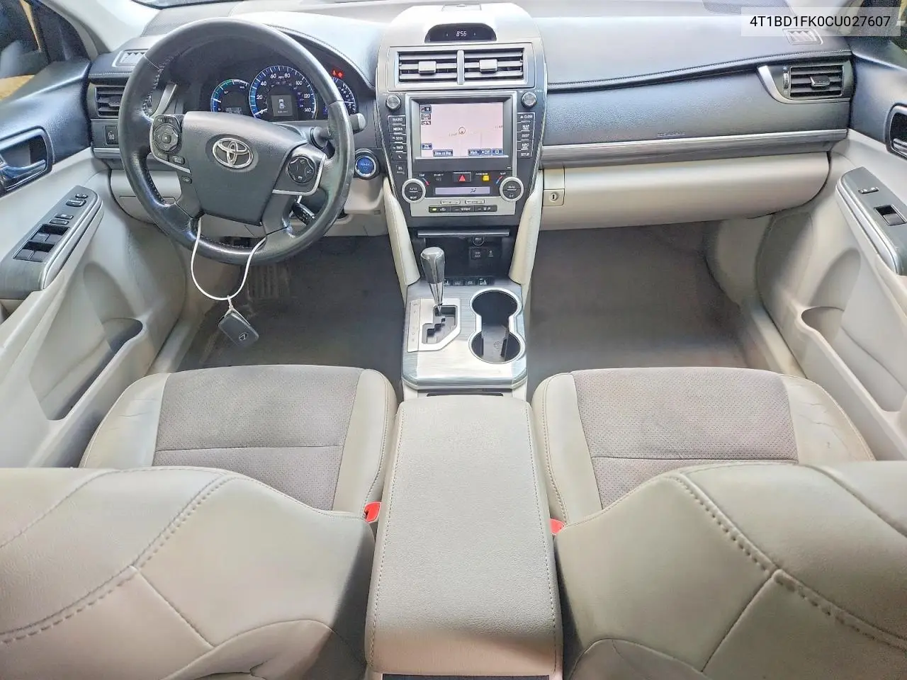 2012 Toyota Camry Hybrid Xle VIN: 4T1BD1FK0CU027607 Lot: 62029126