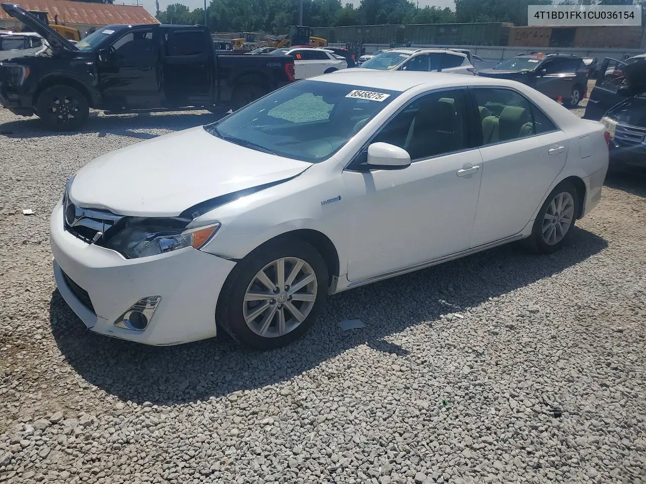 2012 Toyota Camry Hybrid Xle VIN: 4T1BD1FK1CU036154 Lot: 85458275
