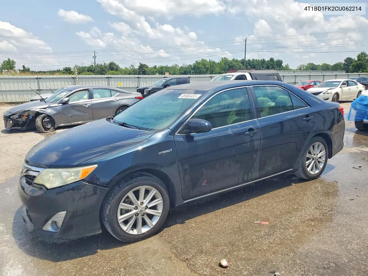 2012 Toyota Camry Hybrid Xle VIN: 4T1BD1FK2CU062214 Lot: 85968455