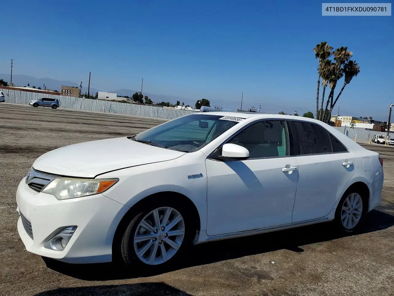 2013 Toyota Camry Hybrid Xle VIN: 4T1BD1FKXDU090781 Lot: 58990656