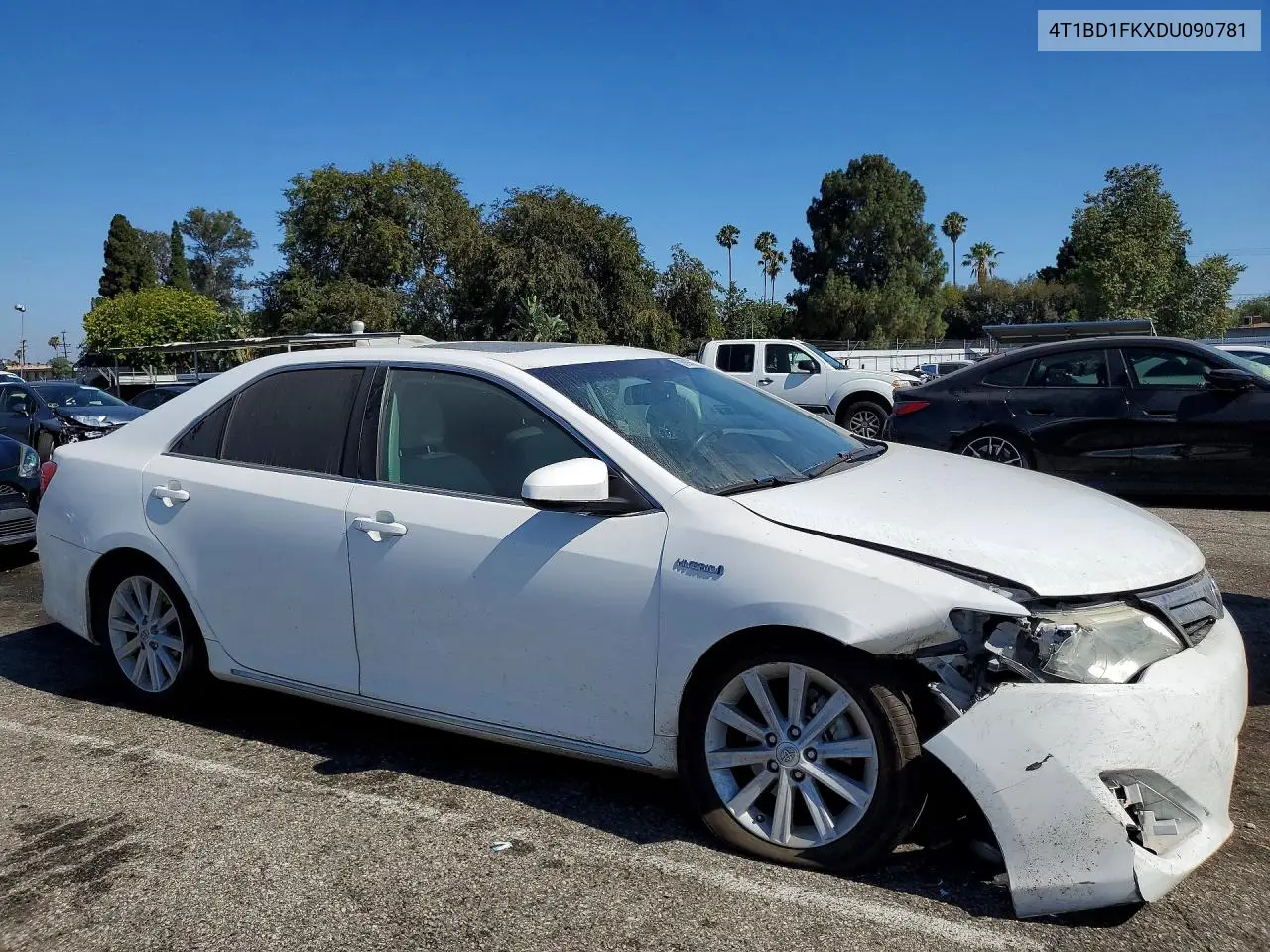 2013 Toyota Camry Hybrid Xle VIN: 4T1BD1FKXDU090781 Lot: 58990656