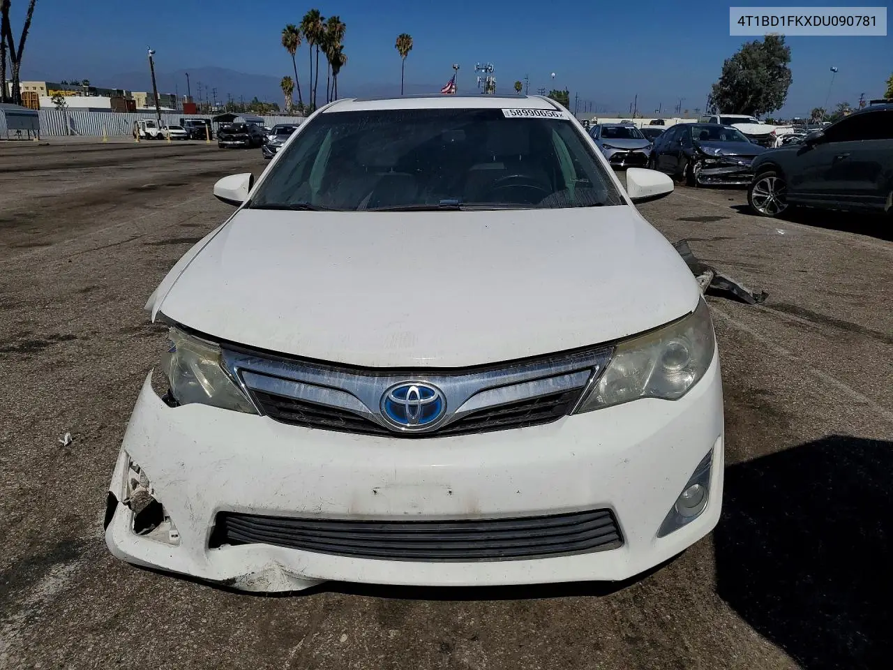 2013 Toyota Camry Hybrid Xle VIN: 4T1BD1FKXDU090781 Lot: 58990656