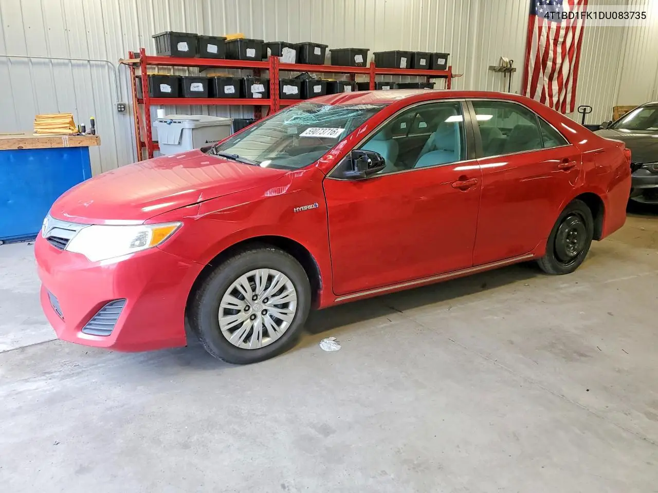 2013 Toyota Camry Hybrid Le VIN: 4T1BD1FK1DU083735 Lot: 59073716