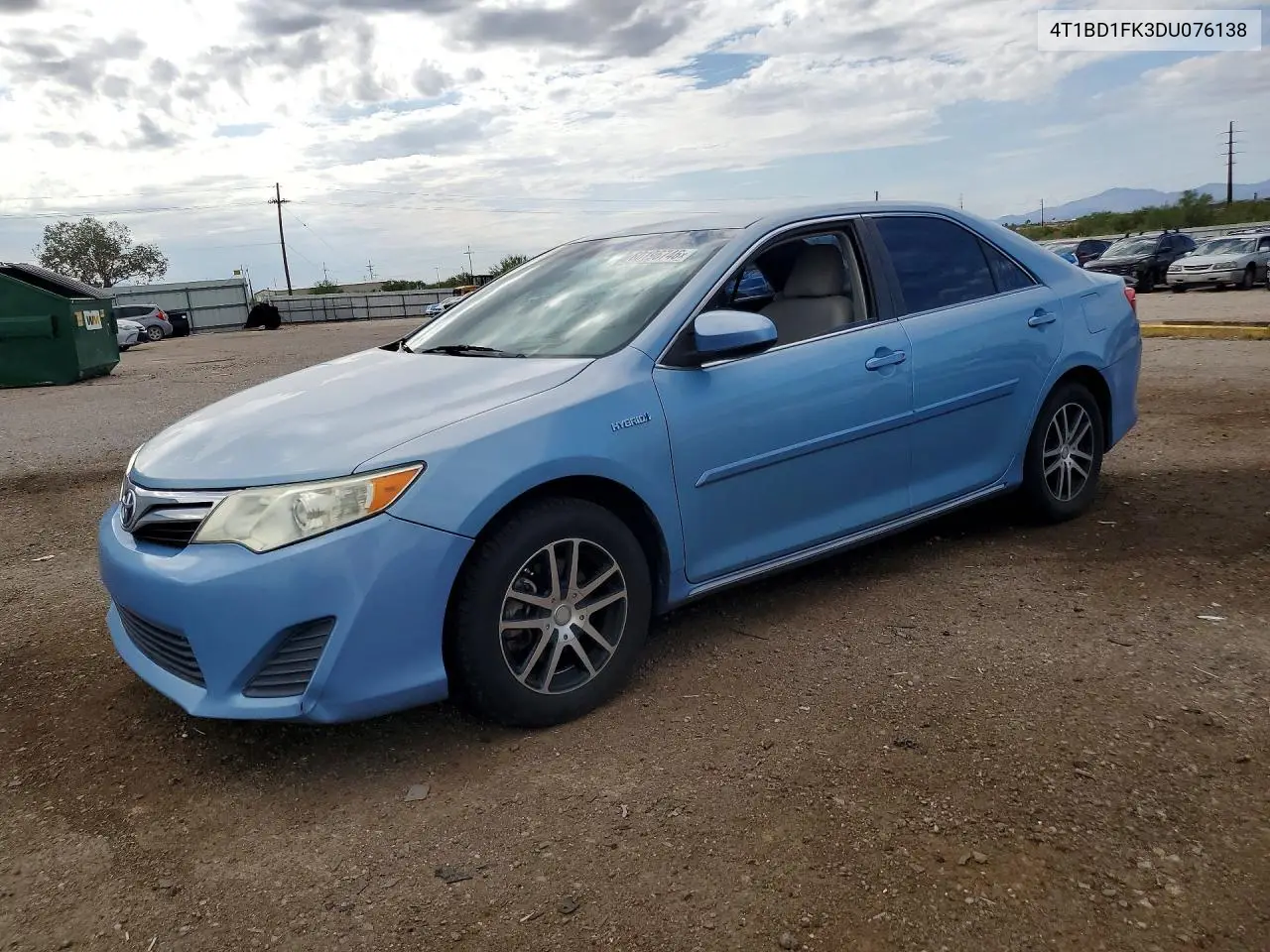 2013 Toyota Camry Hybrid Le VIN: 4T1BD1FK3DU076138 Lot: 60196746