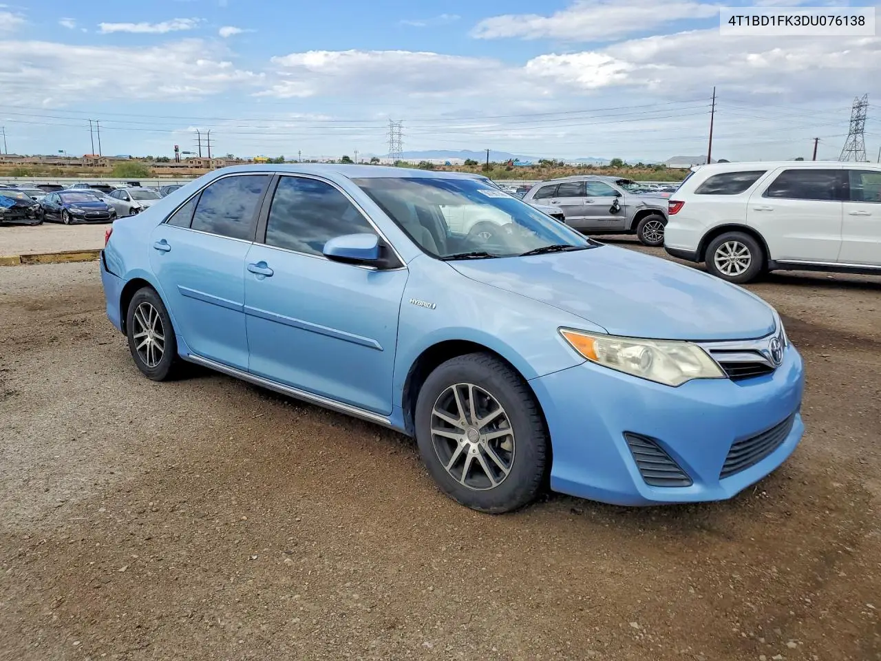 2013 Toyota Camry Hybrid Le VIN: 4T1BD1FK3DU076138 Lot: 60196746