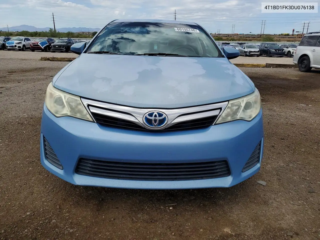 2013 Toyota Camry Hybrid Le VIN: 4T1BD1FK3DU076138 Lot: 60196746