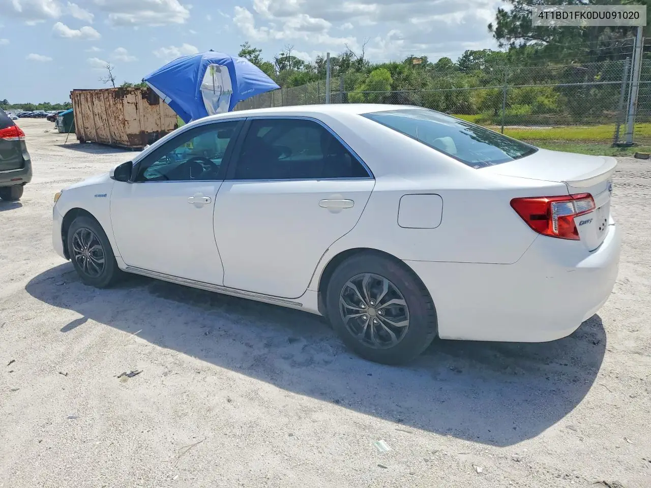2013 Toyota Camry Hybrid Le VIN: 4T1BD1FK0DU091020 Lot: 60635906