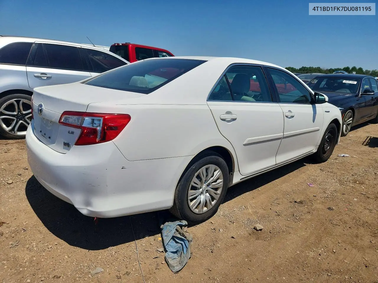 2013 Toyota Camry Hybrid Le VIN: 4T1BD1FK7DU081195 Lot: 61020706