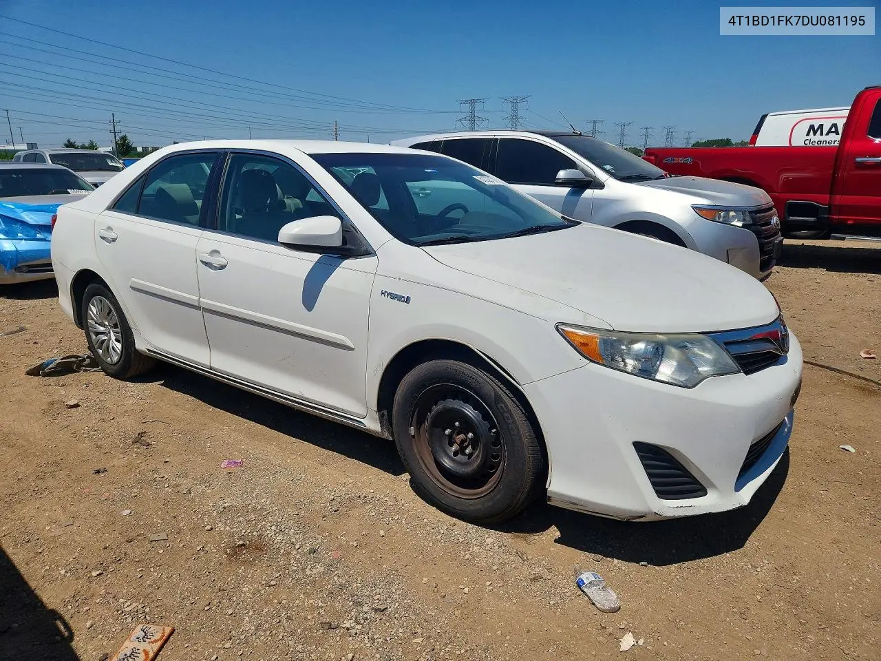 2013 Toyota Camry Hybrid Le VIN: 4T1BD1FK7DU081195 Lot: 61020706