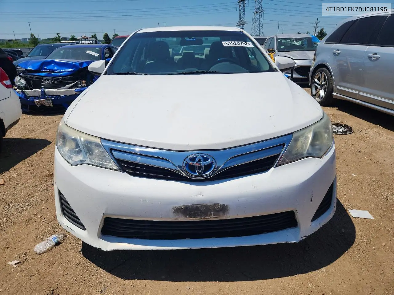 2013 Toyota Camry Hybrid Le VIN: 4T1BD1FK7DU081195 Lot: 61020706