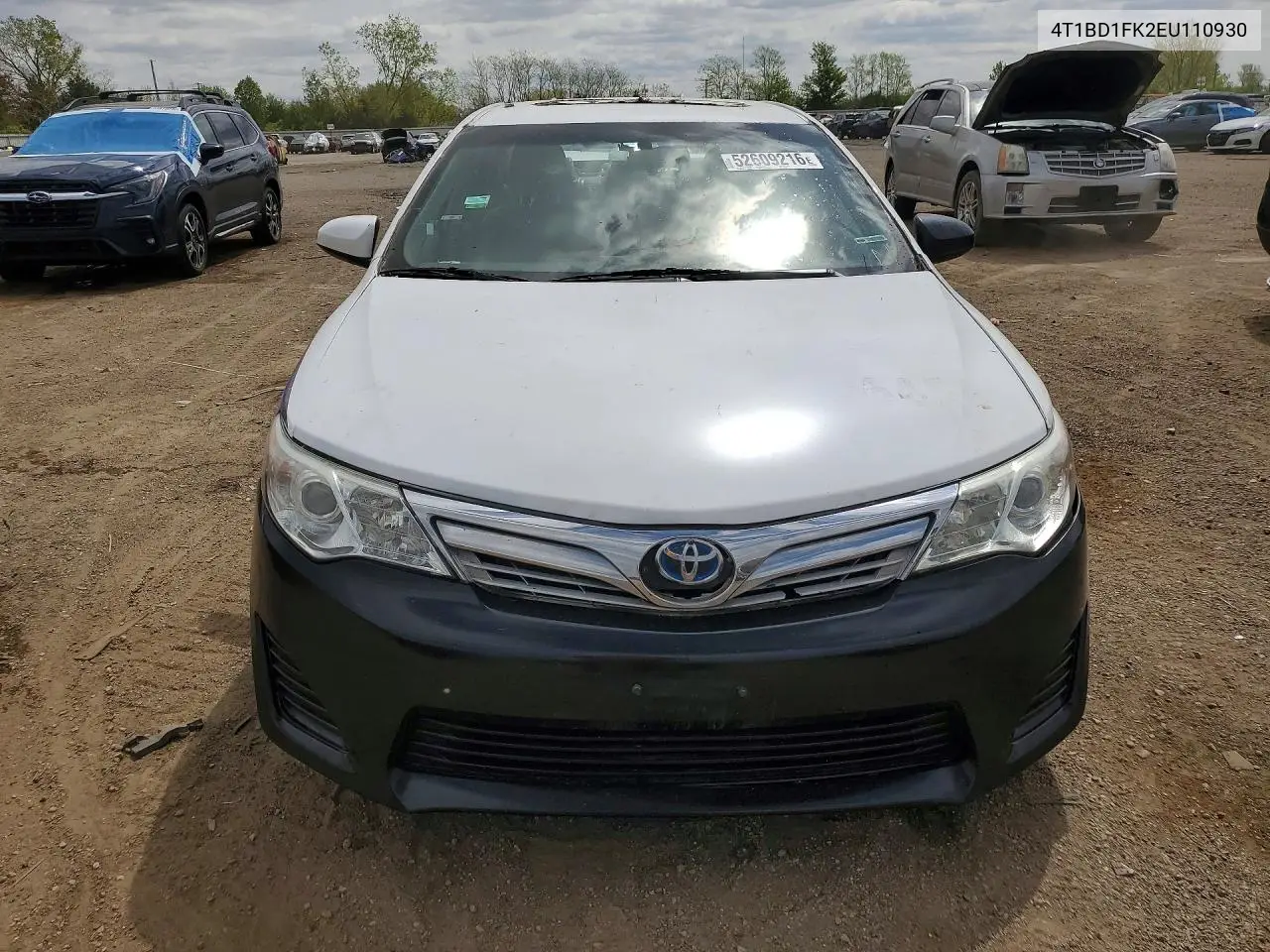 2014 Toyota Camry Hybrid Le VIN: 4T1BD1FK2EU110930 Lot: 52609216