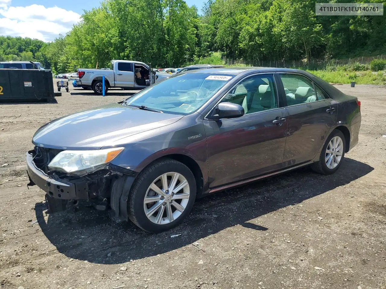 2014 Toyota Camry Hybrid Xle VIN: 4T1BD1FK1EU140761 Lot: 57904906