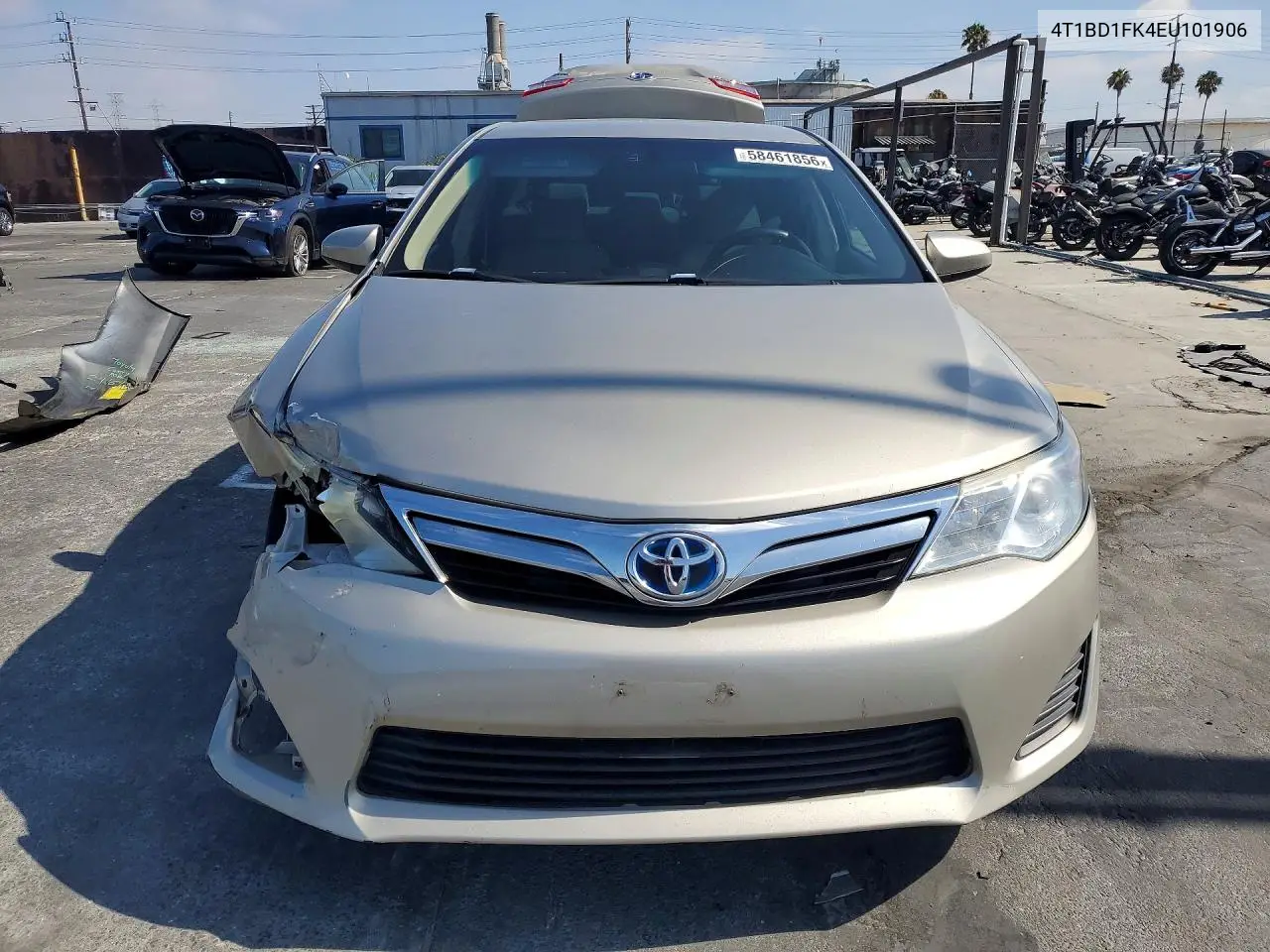 2014 Toyota Camry Hybrid VIN: 4T1BD1FK4EU101906 Lot: 58461856