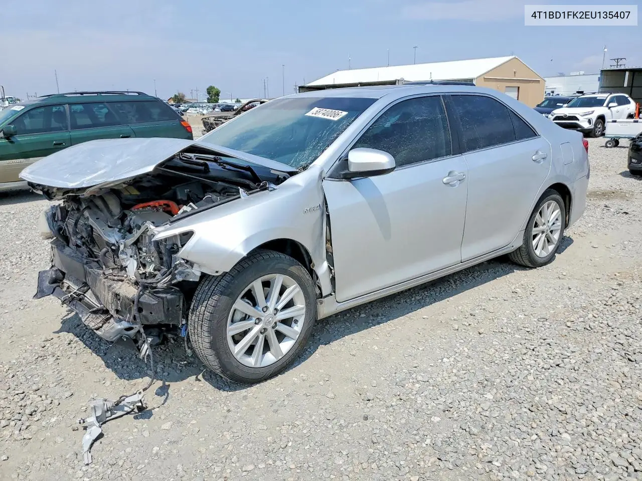 2014 Toyota Camry Hybrid Xle VIN: 4T1BD1FK2EU135407 Lot: 58740086