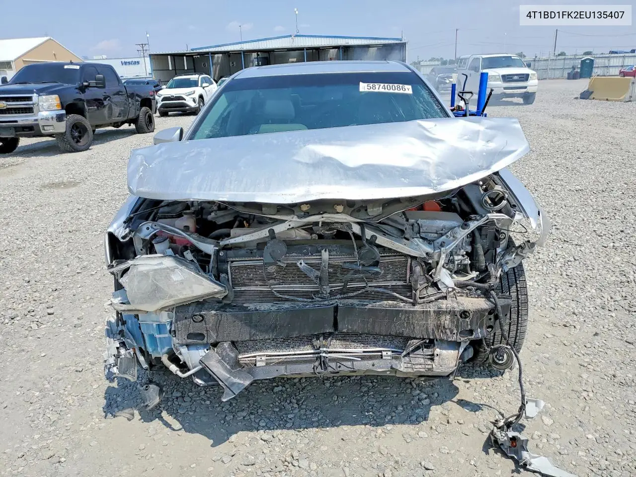 2014 Toyota Camry Hybrid Xle VIN: 4T1BD1FK2EU135407 Lot: 58740086