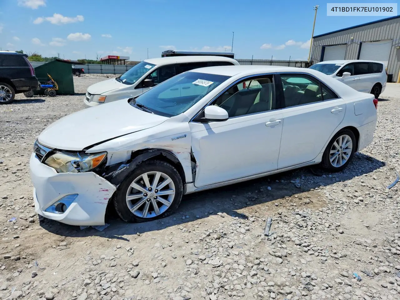 2014 Toyota Camry Hybrid Xle VIN: 4T1BD1FK7EU101902 Lot: 59864976