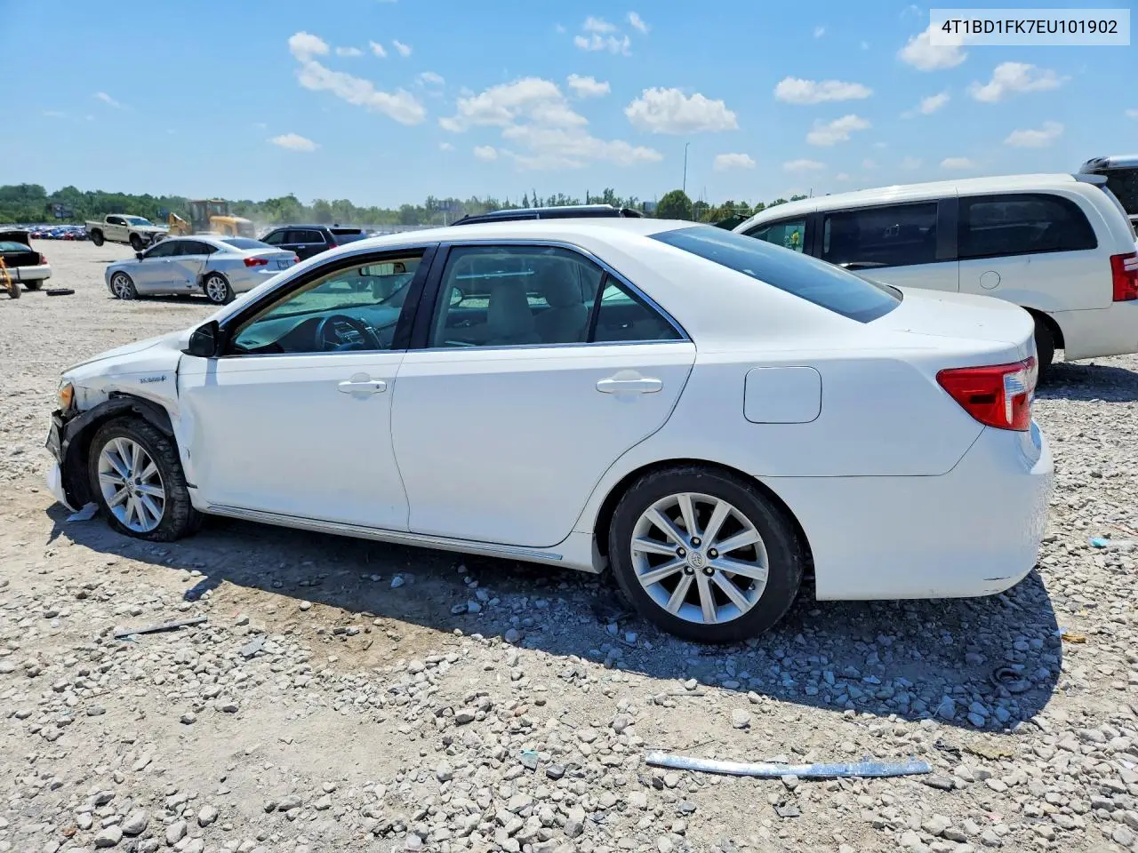 2014 Toyota Camry Hybrid Xle VIN: 4T1BD1FK7EU101902 Lot: 59864976