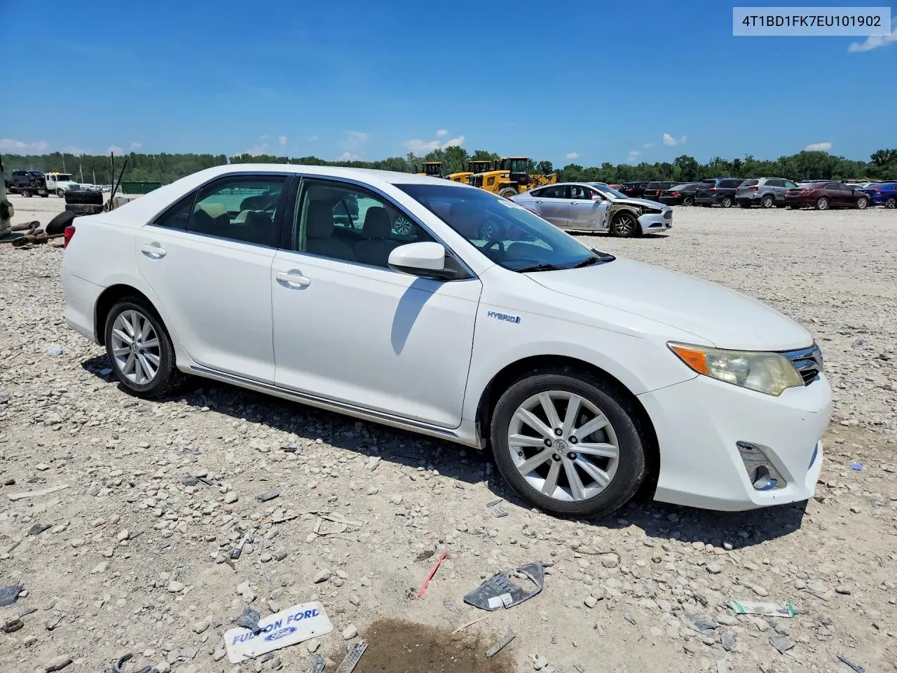 2014 Toyota Camry Hybrid Xle VIN: 4T1BD1FK7EU101902 Lot: 59864976