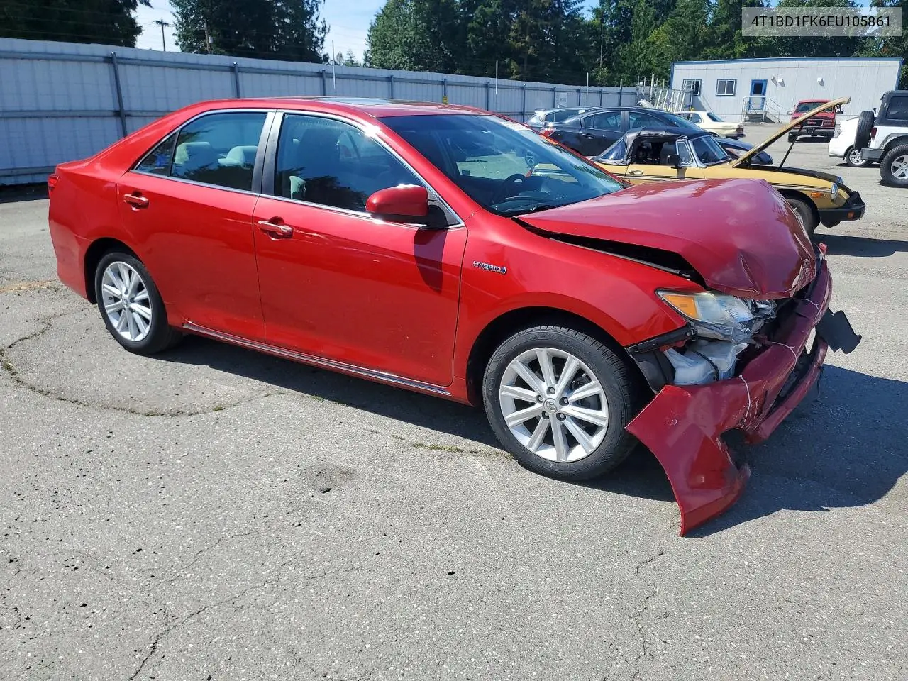 2014 Toyota Camry Hybrid Xle VIN: 4T1BD1FK6EU105861 Lot: 60237376