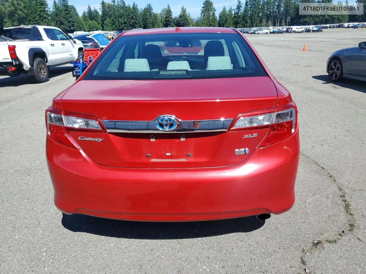 2014 Toyota Camry Hybrid Xle VIN: 4T1BD1FK6EU105861 Lot: 60237376