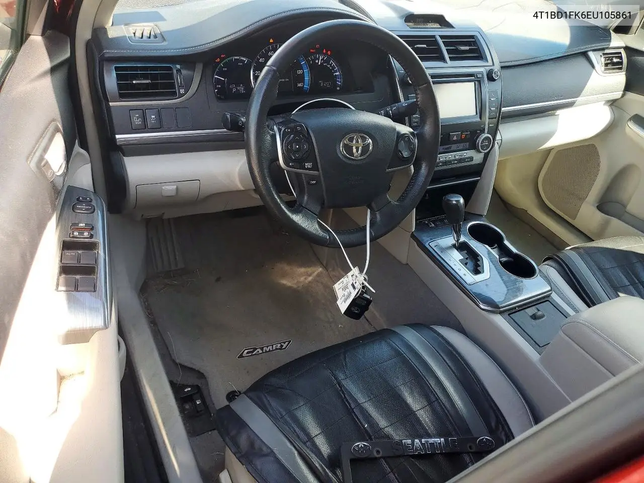 2014 Toyota Camry Hybrid Xle VIN: 4T1BD1FK6EU105861 Lot: 60237376