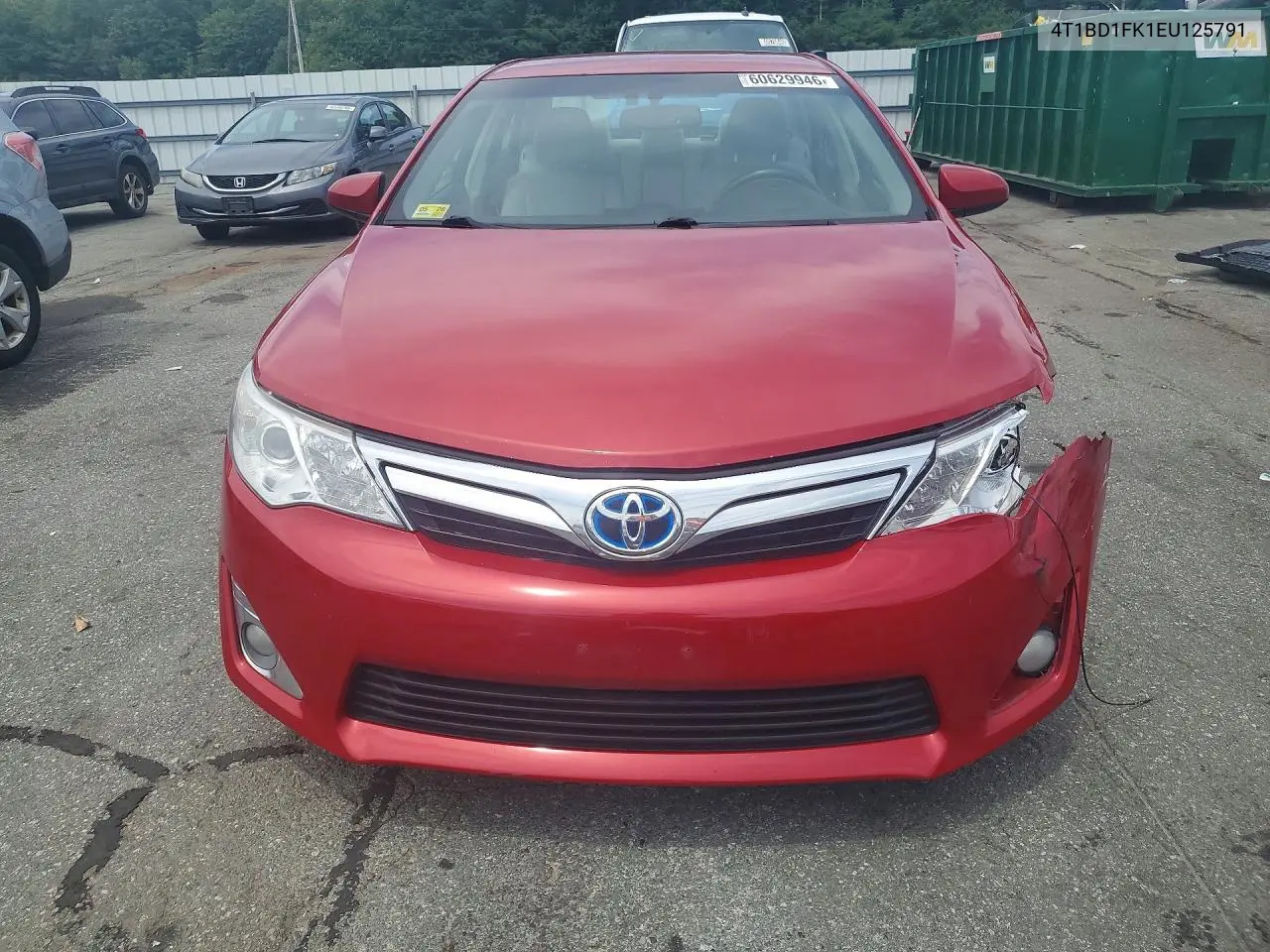 2014 Toyota Camry Hybrid Xle VIN: 4T1BD1FK1EU125791 Lot: 60629946
