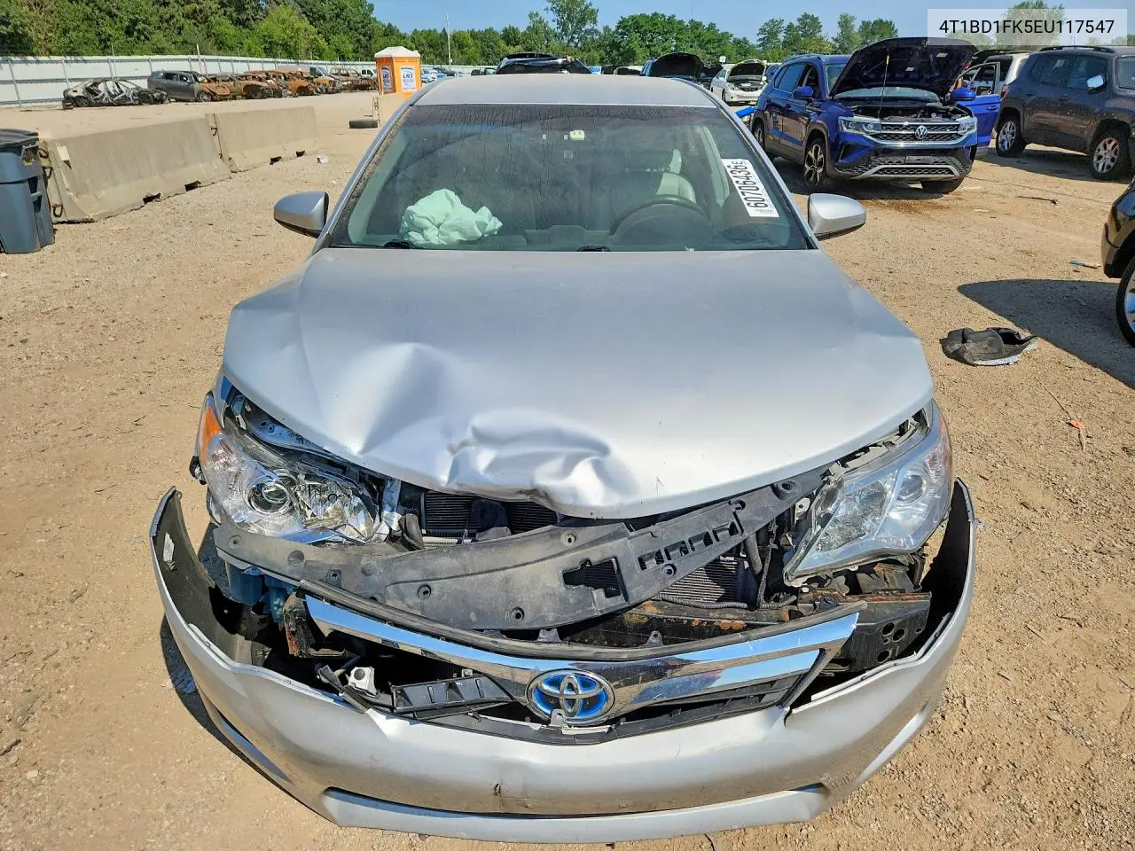 2014 Toyota Camry Hybrid Le VIN: 4T1BD1FK5EU117547 Lot: 60706436